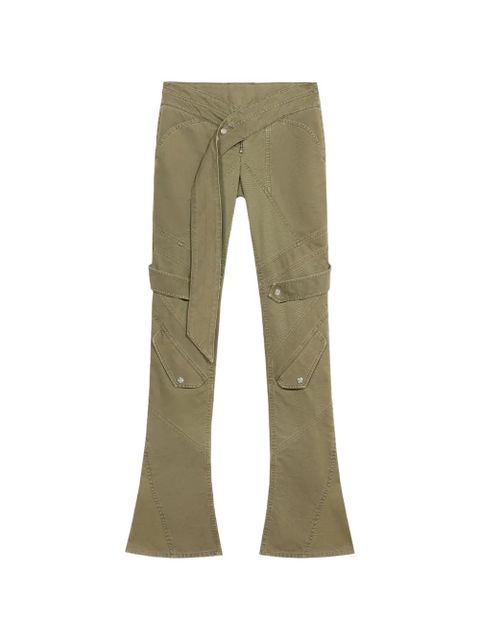 Blumarine belted trousers - Green - zdjęcie produktu nr 1