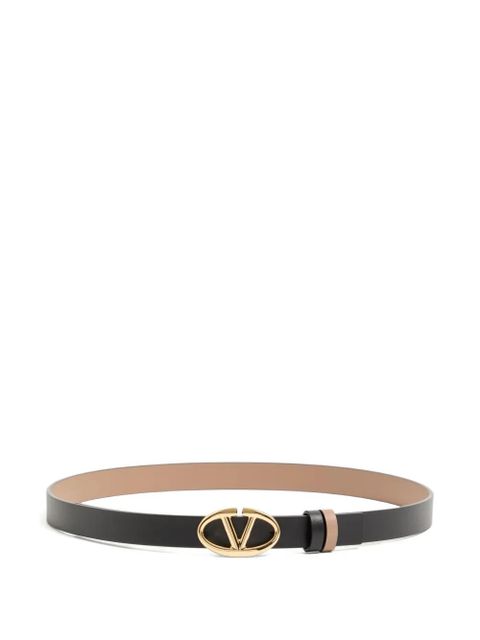 Valentino Garavani VLogo The Bold Edition reversible calfskin belt 20 mm - Black - zdjęcie produktu nr 1