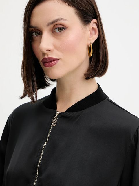 Liu Jo bluza damska kolor czarny gładka TF5191.T004A