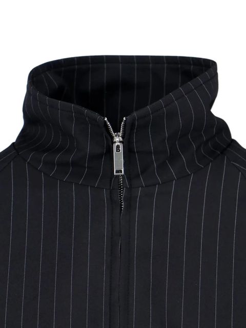 The Frankie Shop Baxter stripe-pattern bomber jacket - Black