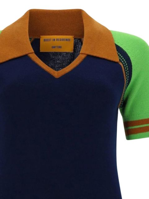 Guest In Residence V-neck collared dress - Blue - zdjęcie produktu nr 2