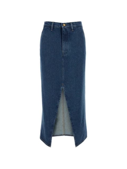 Jil Sander front-slit denim skirt - Blue - zdjęcie produktu nr 1