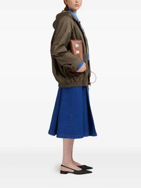 Marni colour-blocked cropped cardigan - BLN38 INOX