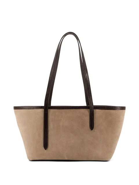 ATP Atelier Gaiba printed-lizard suede tote bag - Neutrals - zdjęcie produktu nr 2