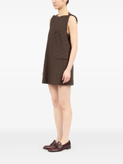 MM6 Maison Margiela striped mini dress - Brown