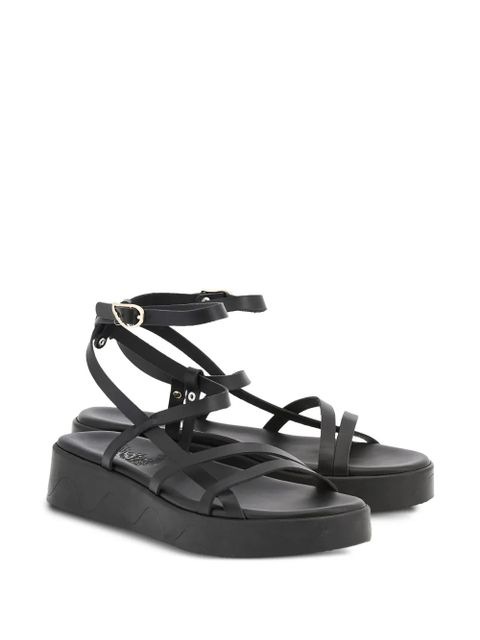 Ancient Greek Sandals Stiliani leather platform sandals - Black - zdjęcie produktu nr 2