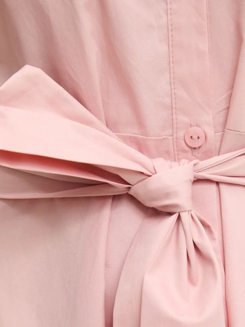 Answear.LAB sukienka bawełniana kolor różowy midi rozkloszowana