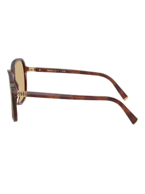 Miu Miu Eyewear round-frame tinted sunglasses - Brown