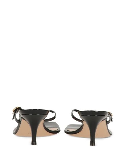 Gianvito Rossi logo-detail sandals - Black