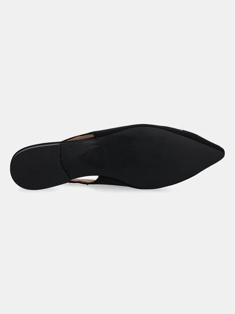 Love Moschino baleriny kolor czarny z odkrytą piętą JA11021G1MIM0000