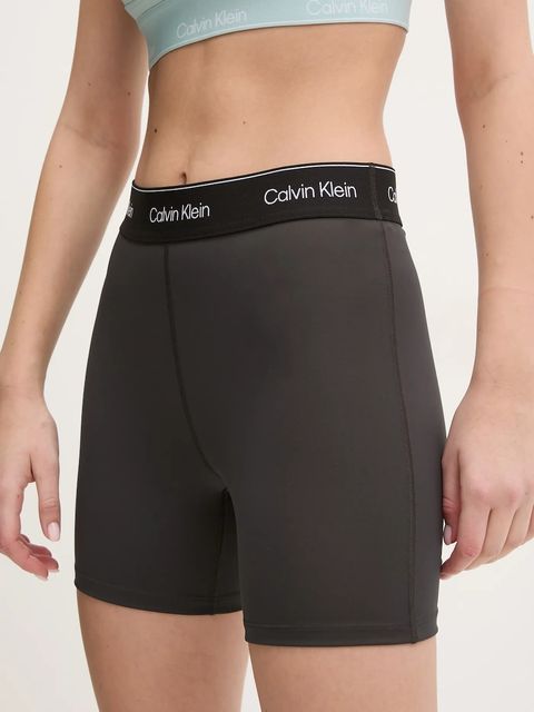 Calvin Klein Performance szorty treningowe kolor czarny z nadrukiem high waist LVGWS5L706 - zdjęcie produktu nr 1