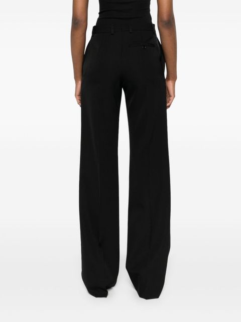 Balenciaga straight-leg tailored wool trousers - Black
