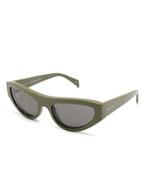 Gucci Eyewear cat-eye sunglasses - Green - zdjęcie produktu nr 2