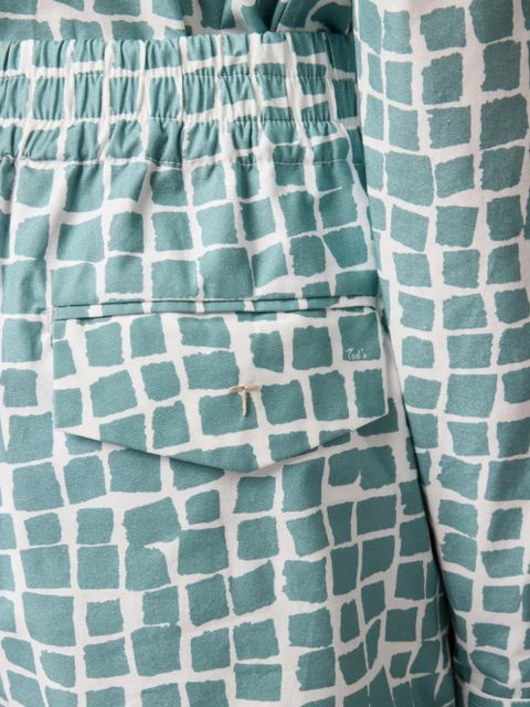 Tod's elasticated-waistband pocket shorts - Blue