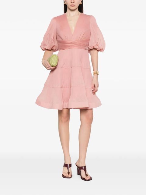 ZIMMERMANN V-neck mini dress - Pink - zdjęcie produktu nr 2