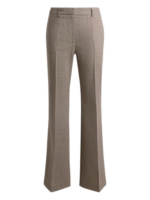 ETRO bootcut gingham trousers - Brown - zdjęcie produktu nr 1