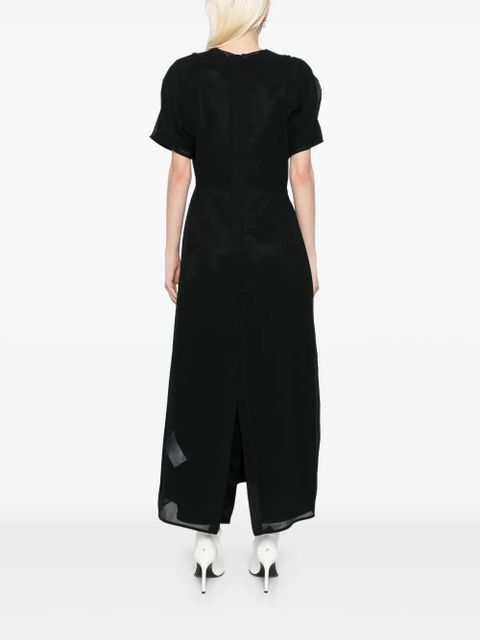 Jil Sander georgette dress - Black