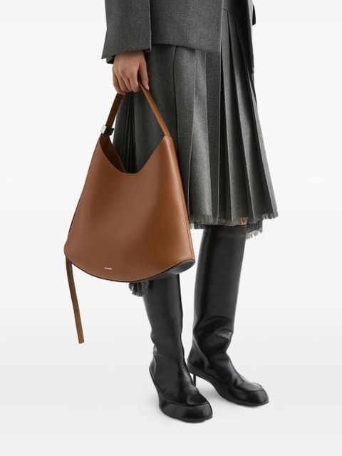 Jil Sander medium Eldorado shoulder bag - Brown - zdjęcie produktu nr 2