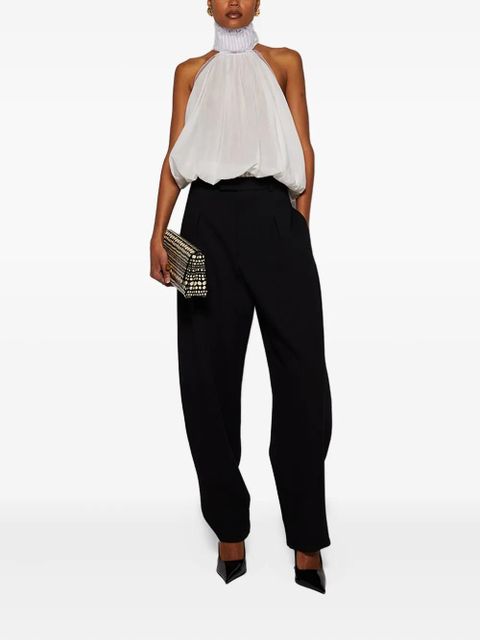 Christopher Esber pintucked halterneck top - White - zdjęcie produktu nr 2