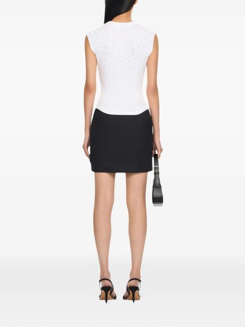 Off-White x Swarovski Kat crystal-embellished ribbed top