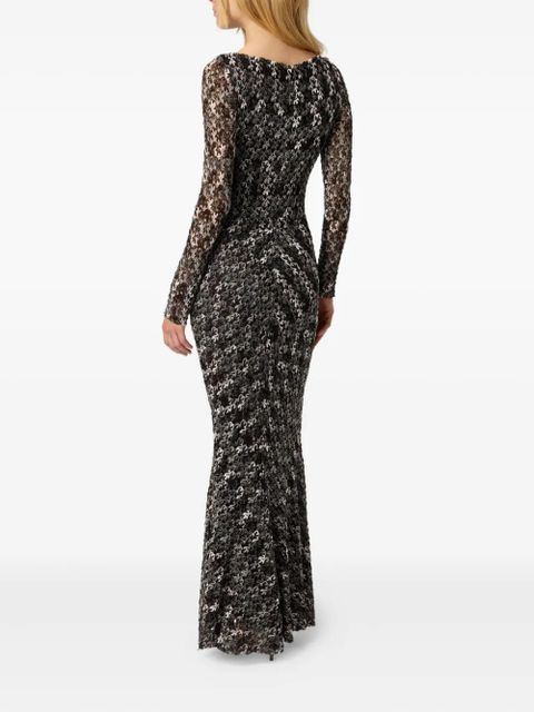Missoni floral-lace long-sleeve maxi dress - Black - zdjęcie produktu nr 2