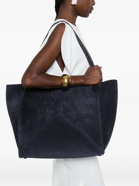 Victoria Beckham The Victoria suede tote bag - Blue - zdjęcie produktu nr 2
