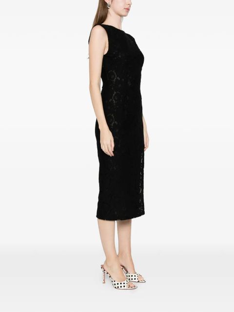 PINKO Drupa lace slit midi dress - Black