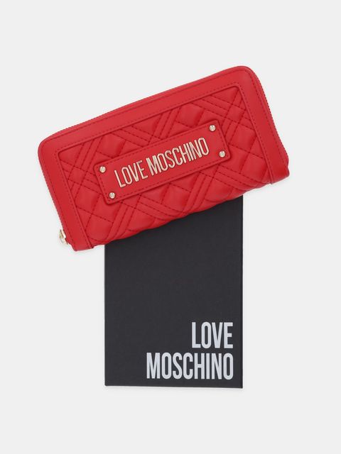 Love Moschino portfel damski kolor czerwony JC5600PP0NLA0500