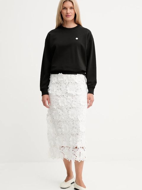 Kenzo bluza bawełniana damska kolor czarny gładka FF62SW2564MF