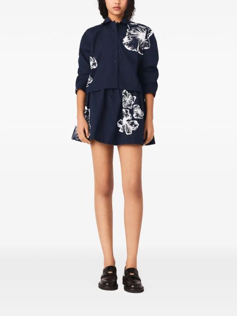 Maje floral-print button shirt - Blue - zdjęcie produktu nr 2