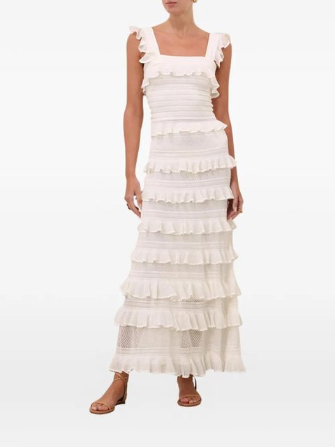 ZIMMERMANN Luna Lace frill maxi skirt - White - zdjęcie produktu nr 1