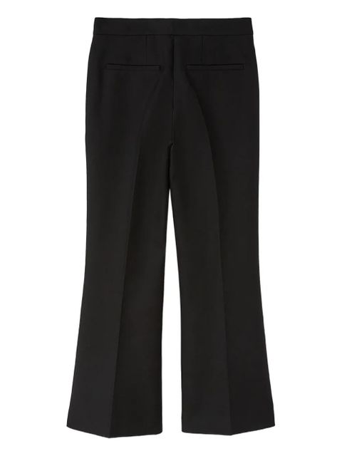 Jil Sander cotton cropped trousers - Black