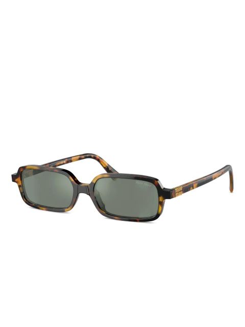 Miu Miu Eyewear rectangle-frame sunglasses - Brown