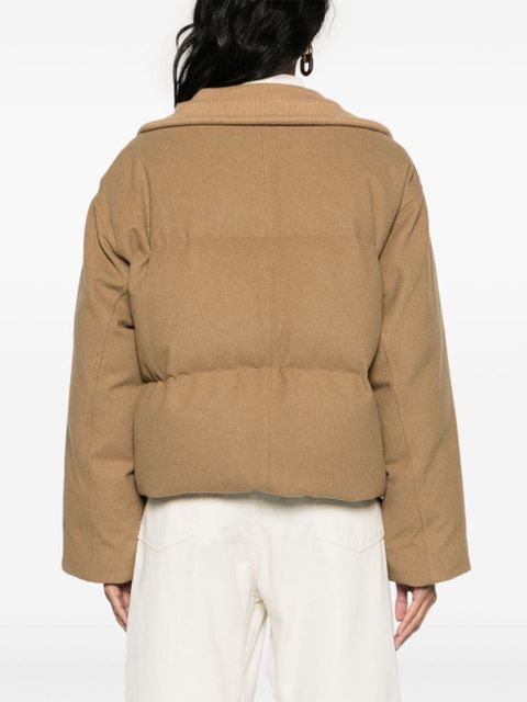 TOTEME flannel puffer jacket - Brown