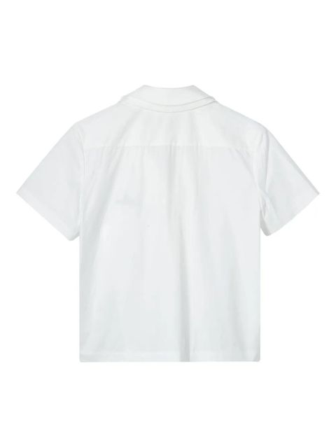 SHUSHU/TONG layered-collars short-sleeved shirt - White - zdjęcie produktu nr 2