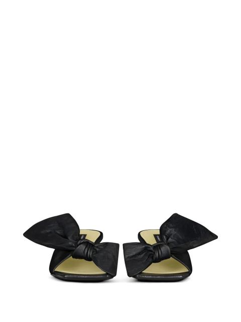Givenchy Boudoir knot-detail square-toe sandals - Black