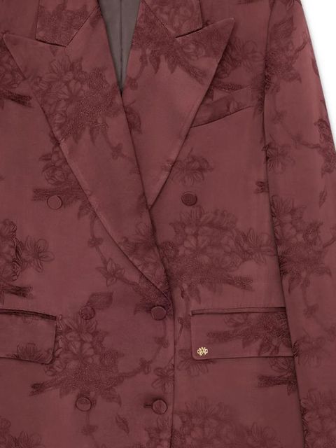 AMIRI floral-pattern double-breasted blazer - Brown - zdjęcie produktu nr 2