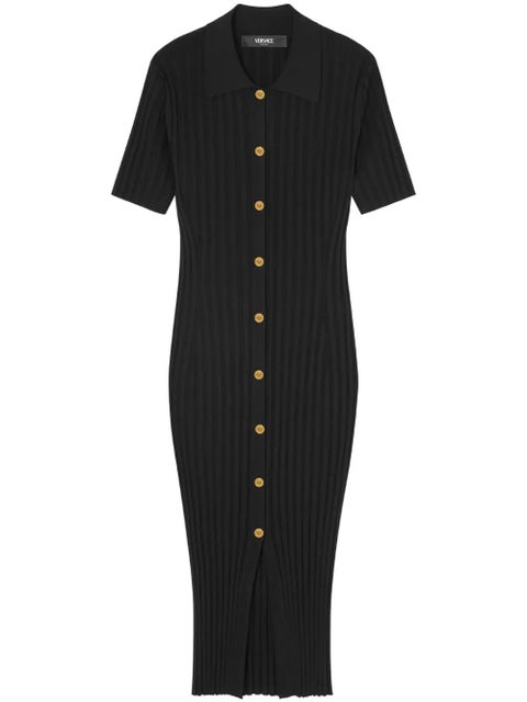 Versace knitted midi shirt dress - Black - zdjęcie produktu nr 1