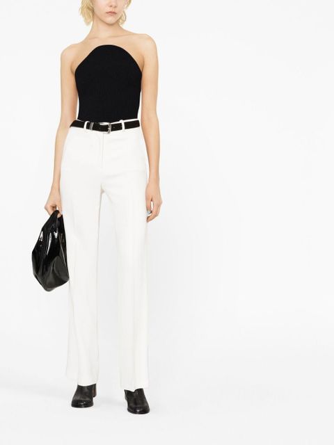 KHAITE Jericho ribbed knit top - Black