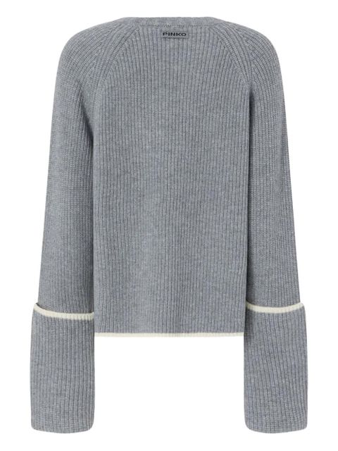 PINKO Procida ribbed sweater - Grey - zdjęcie produktu nr 2