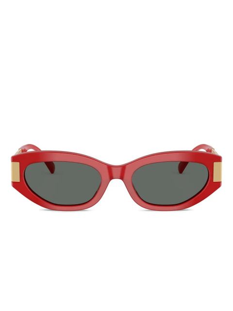 Versace Eyewear oval-frame sunglasses - Red - zdjęcie produktu nr 1
