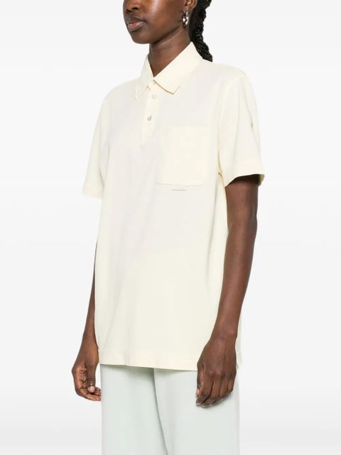 Moncler short-sleeve polo top - Neutrals