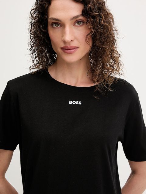 BOSS koszula nocna damska kolor czarny 50545587