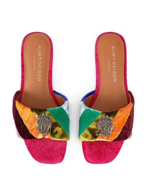 Kurt Geiger London klapki skórzane Kensington Flat Sandal