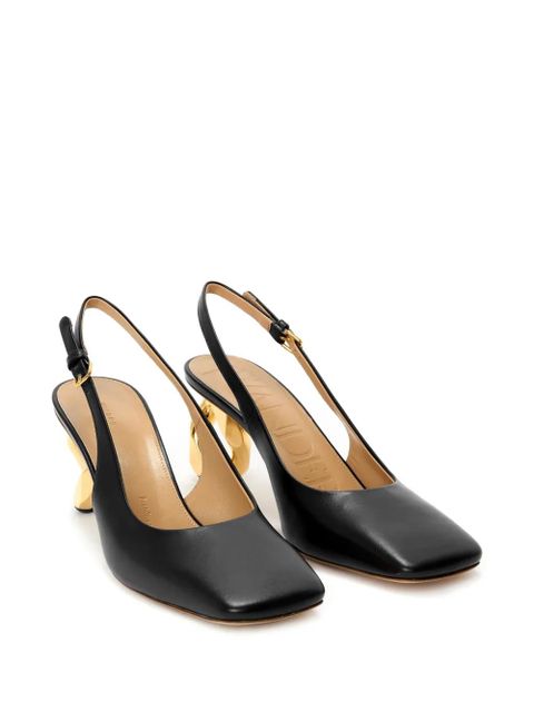 JW Anderson chain-heel slingback sandals - Black