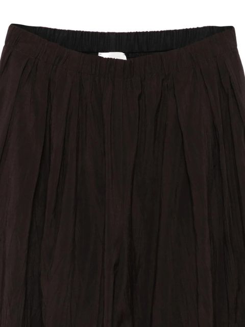 Alysi gathered palazzo pants - Brown