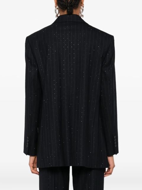 SANDRO pinstripe metallic blazer - Blue