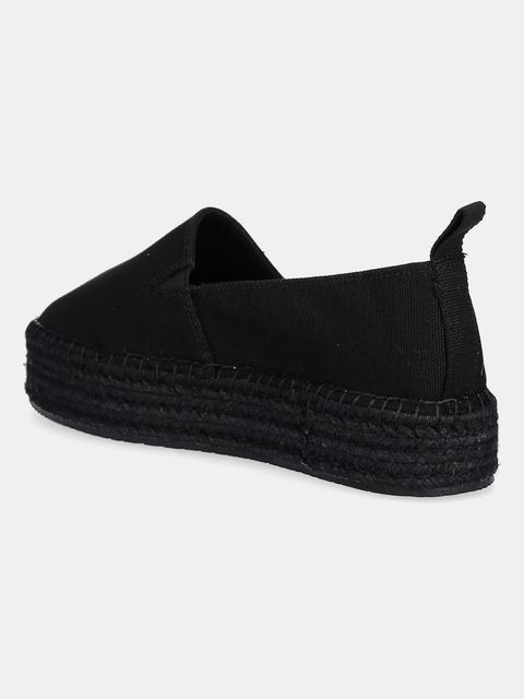 Calvin Klein Jeans espadryle PLATFORM ESPADRILLE ML CS kolor czarny na platformie YW0YW01871