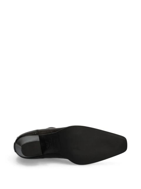 Copenhagen elastic-panel pointed-toe boots - Black