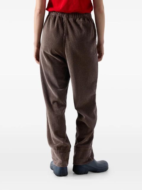 American Vintage Padow corduroy straight cotton trousers - Brown
